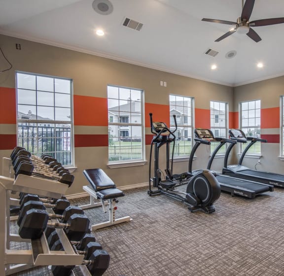 Modern Fitness Center at Orion Prosper Apartments in Prosper, TX