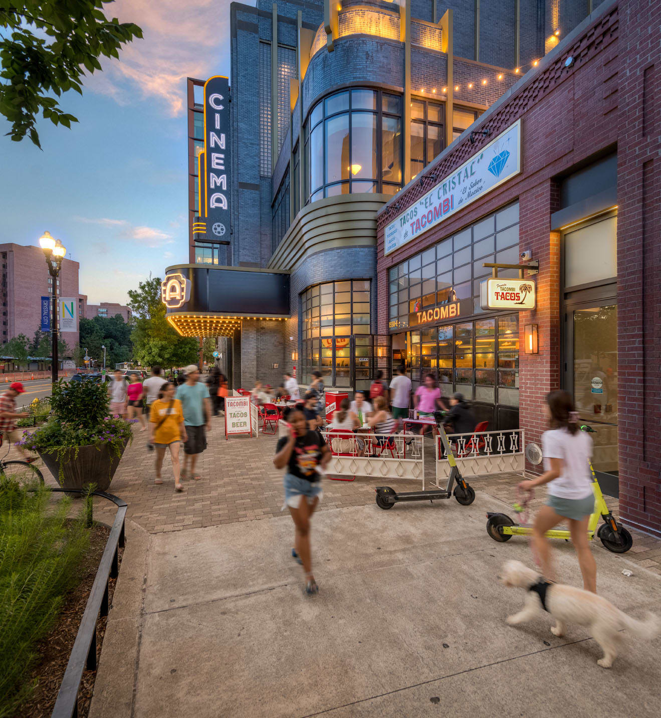 National Landing streetscape near 220 Twentieth in Arlington, Virginia