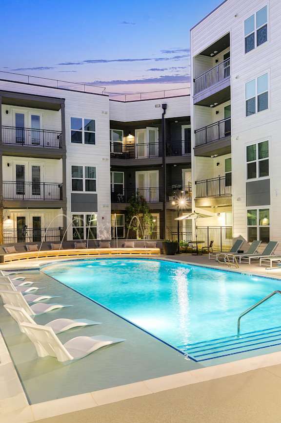 Outdoor pool at Wayfern Apartments in Sandy Springs GA