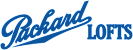The image is a logo for a brand called "Packard Lofts".