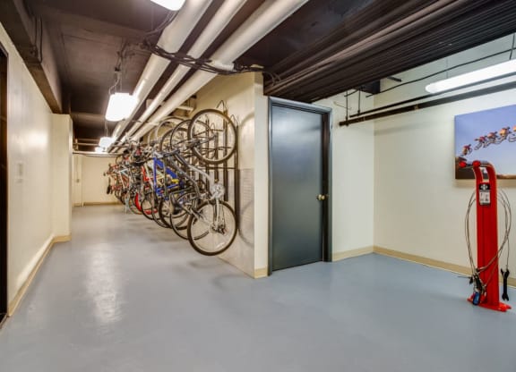 Bike storage at Belvedere, Washington