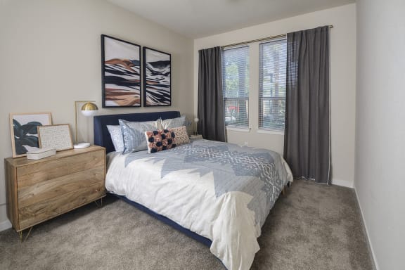 Master Bedroom With Adequate Storage at Rio Lofts, San Antonio, TX