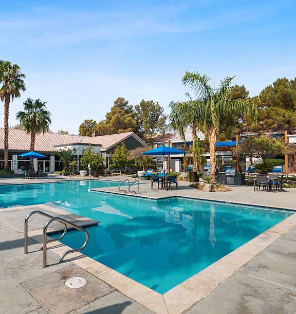Resort-style pool and sundeck