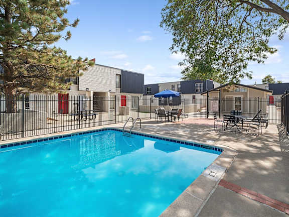 Crystal clear pool at Villages at Gateway, Denver