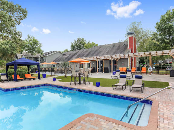 Resort style pool at Laurel Hills Preserve