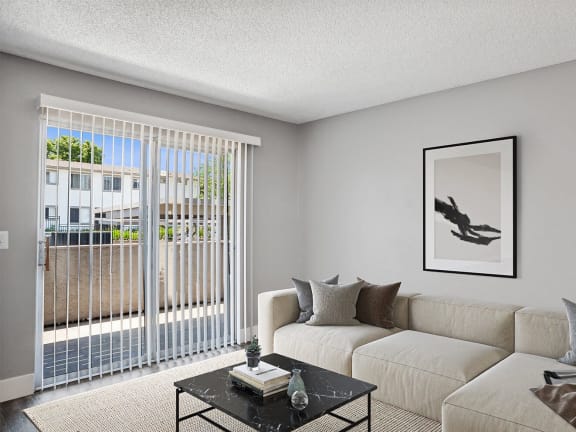 Model apartment living room