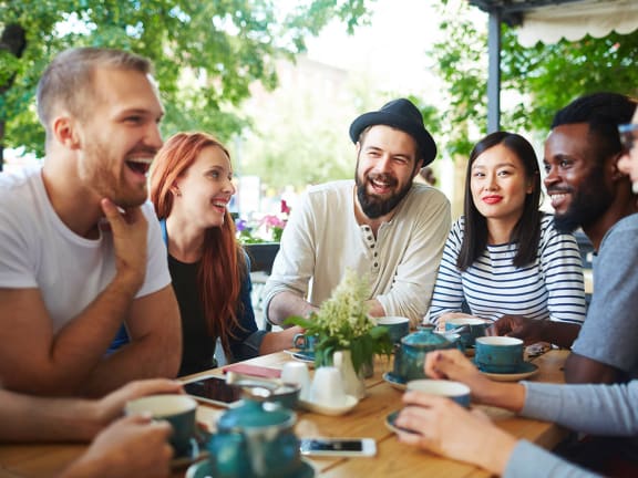 Stock Photo of Friend Group-LRGAM.