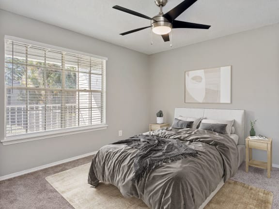  Model bedroom at Caribbean Breeze Apartments in Tampa, Florida