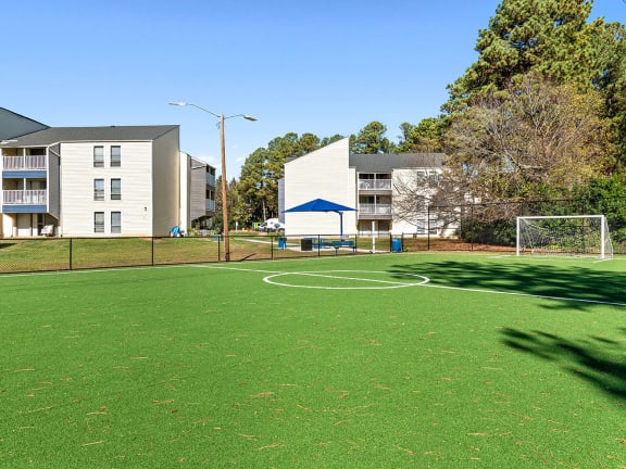 Soccer field at Bridges at North Hills Apartments in Raleigh, NC