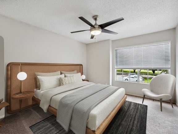  Model bedroom at Waverley Place Apartments in Naples, Florida