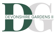 the logo for devonshire gardens ii