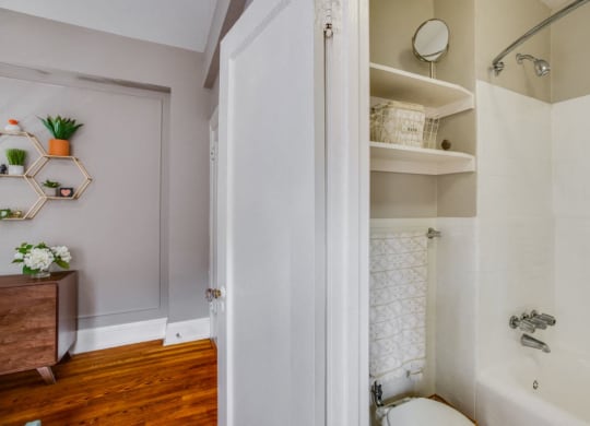 Bathroom With Bathtub at Belvedere, Washington, 20005