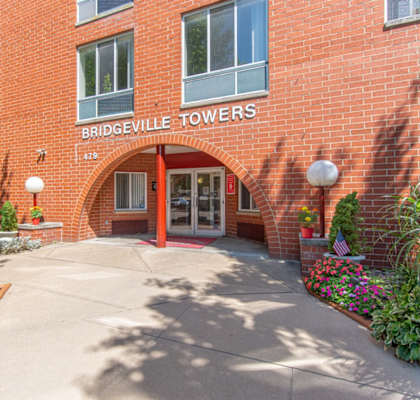 Main Entrance at Bridgeville Towers, Bridgeville, 15017