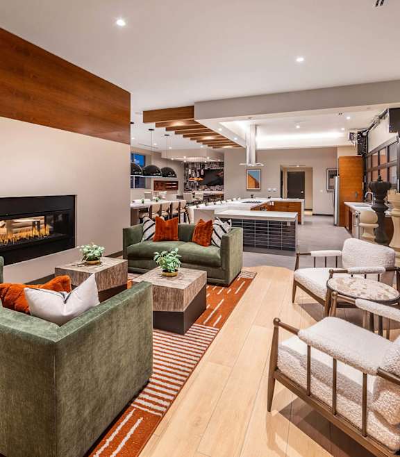 Lounge seating at The Wylden Apartments in Los Angeles CA