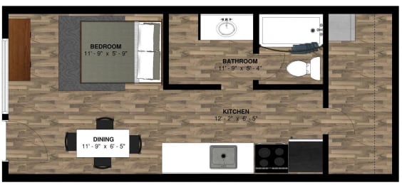 The Lodge Studio Floor Plan