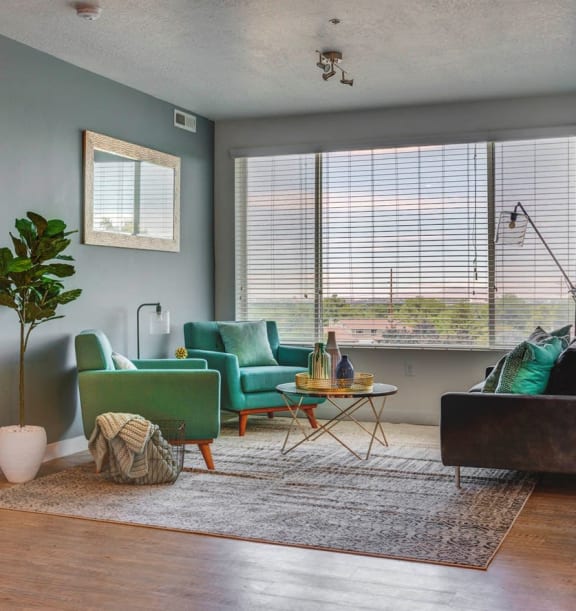 Comfy Chairs in Living Room at Element 31 Apartments