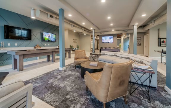 Office Clubhouse interior at Seleno at Bridge Street, Huntsville, Alabama