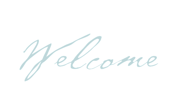 A black background with the word "Welcome" written in cursive white font.