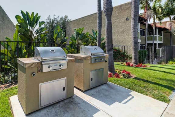 Community BBQ Area  at Newport Bay Terrace, Newport Beach, California