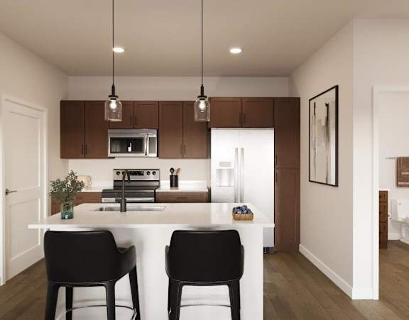 Bright Kitchen at Solhaven Grand Chute, Appleton