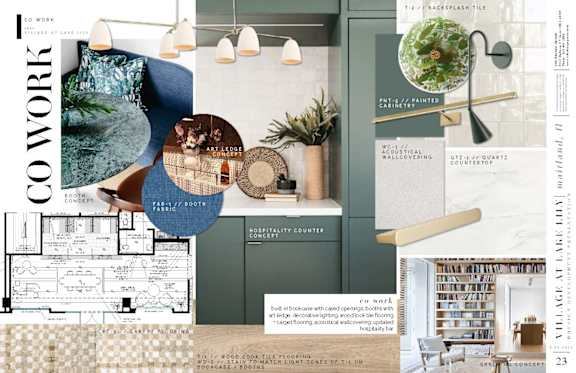 a collage of interior design ideas and resources