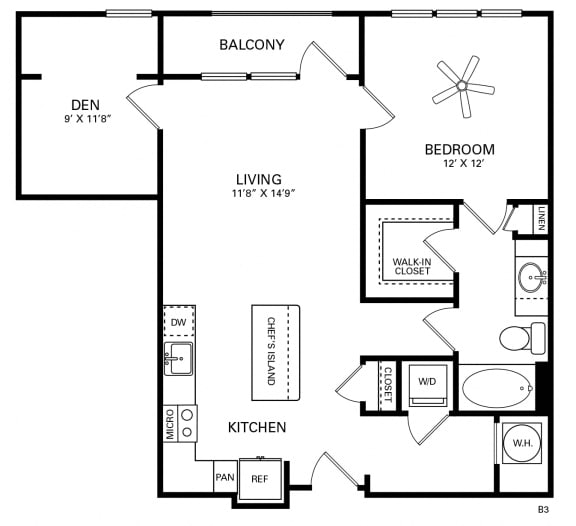 Wilson Floor Plan at Berkshire Chapel Hill, North Carolina, 27514