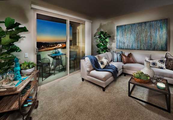 Cozy Living room at Ocean Air, San Diego California