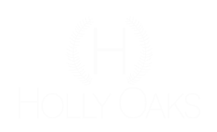 a screenshot of a cell phone with a holly oaks logo on it