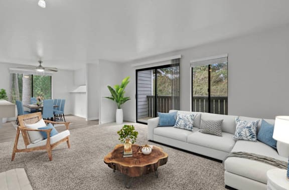 Open Living Space at Brackett Apartments, WA