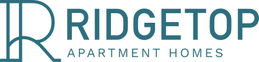 the logo for ridgetop apartment homes