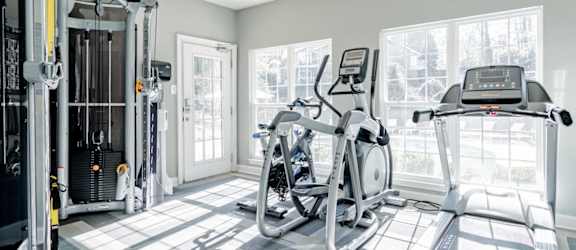 the gym in the owners home is equipped with cardio equipment