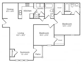 Floor Plan Mansfield Sunroom