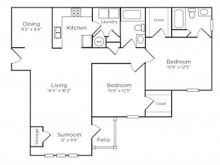 Floor Plan Mansfield Sunroom