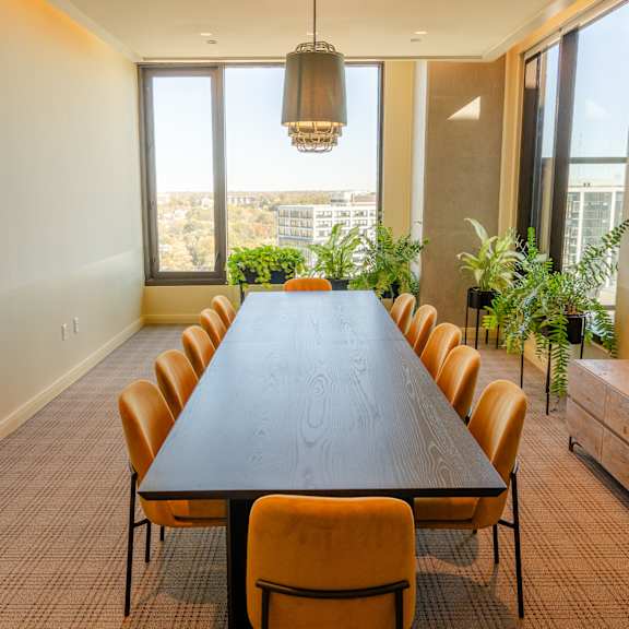 Long Conference Room Table at Scout Living, powered by Placemakr, Atlanta, GA, 30308