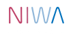 a blue and red line graph with the letters nw written in it