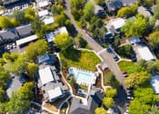 Thumbnail 32 of 50 - Aerial at Commons at Redwood Creek Apartments, Beaverton, OR