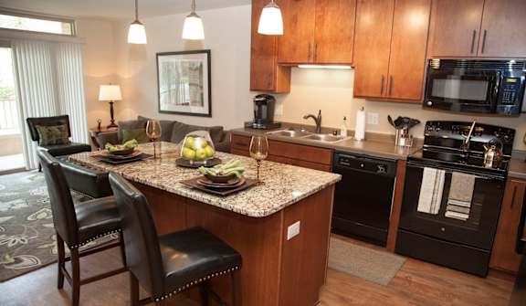 Fitted Kitchen With Island Dining at Vicinato, Madison, 53715