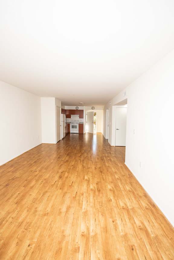 Interior or Sample Unit with front door and kitchen