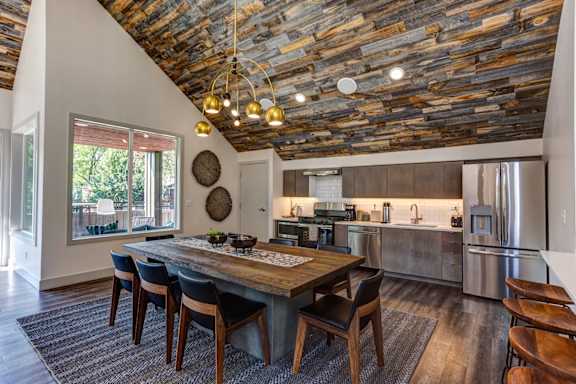 Dining table and chair at Commons at Redwood Creek Apartments, Beaverton, OR