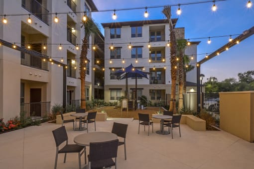 Outdoor Courtyard Area at Rio Lofts, San Antonio, 78204