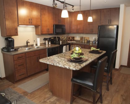Modern kitchen at Vicinato, Madison, WI, 53715