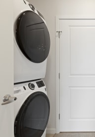 a washer and dryer in a laundry room