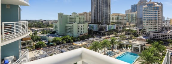 City View from Balcony at Amaray Las Olas by Windsor, 215 SE 8th Ave, Fort Lauderdale