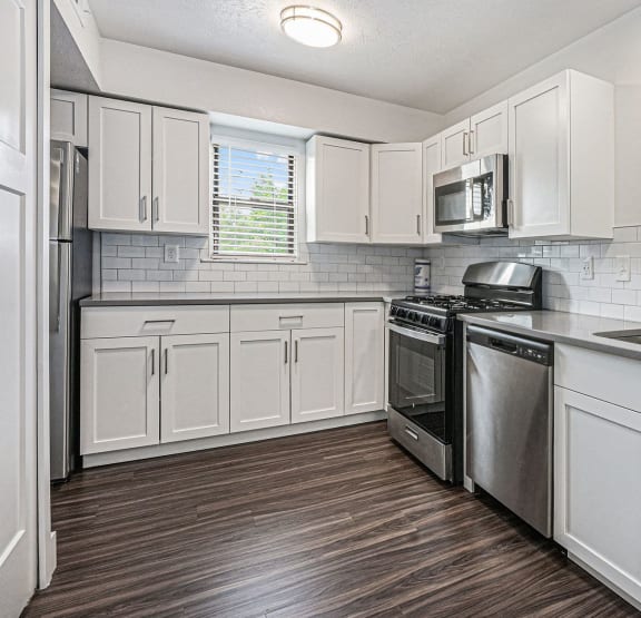 Kitchen at The Crossing Apartments in Grand Rapids, MI 49508