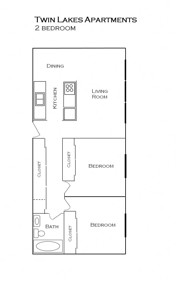 Twin Lakes Apartment floorplan