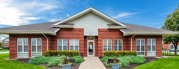 The leasing office at Horace Mann apartments and townhomes in Gary, IN