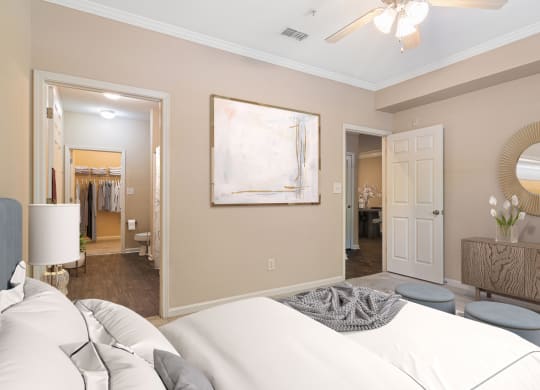 The Asher at Sugarloaf apartments in Lawrenceville Georgia photo of bedroom