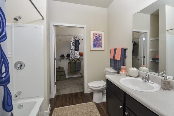 Luxurious Bathrooms at Rio Lofts, San Antonio, Texas