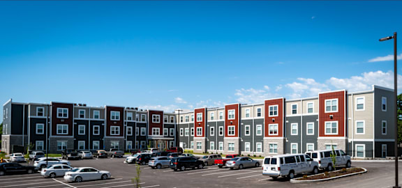the building where the apartment is located