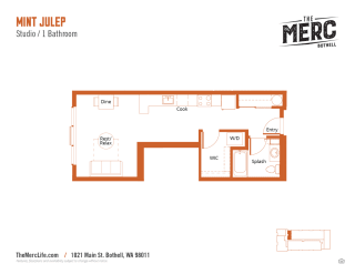 The Merc Apartments Mint Julep Floor Plan